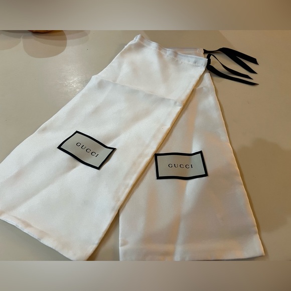 Gucci Set of 2 Authentic Satin Shoe ~ Dust Bags - Picture 1 of 5